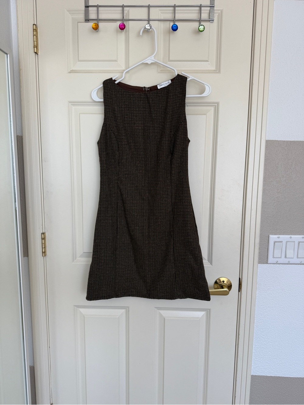 vestique Brown Mini Dress (NWT)